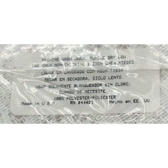 Quaker Lace 70" Round Lace Tablecloth Camelot Floral #44421 White NWT USA Made - Picture 3 of 9